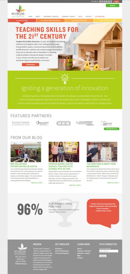 EcoRise Homepage